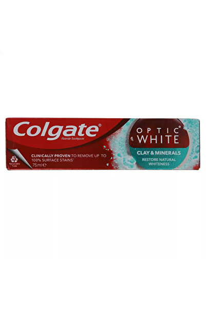 Colgate معجون أسنان أوبتيك وايت بالطين والمعادن لتبييض الأسنان - 75 مل