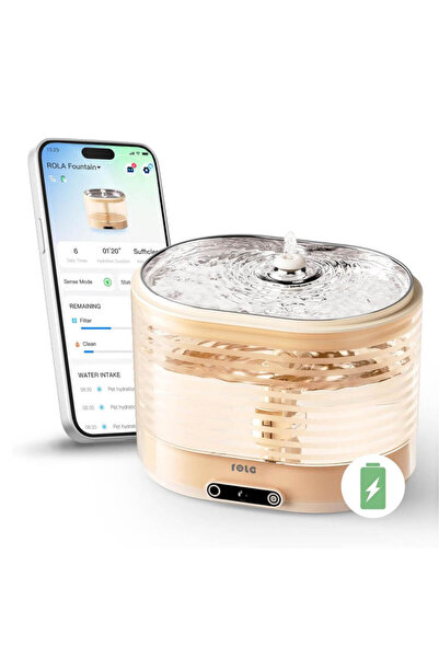 Genericc نافورة مياه إينابوت إيبو رولا للقطط