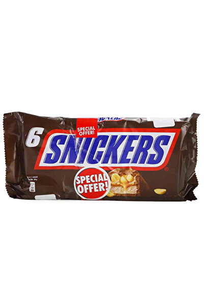 Snickers Twin Pack Peanut Chocolate Bars 300g X 2 Each Pack 6 Bars