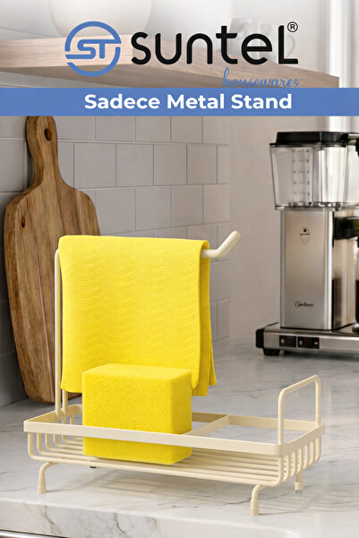 Suntel Mutfak Lavabo Üstü Düzenleyici Organizer - Metal Süngerlik, Deterjanlı...