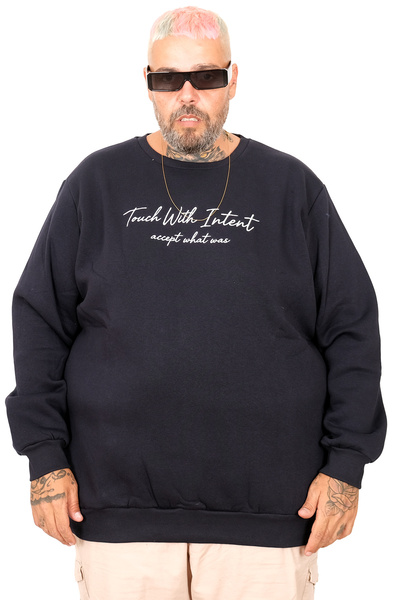 ModeXL Mode XL Men's Crew Neck Touch with Intend Sweatshirt U25804