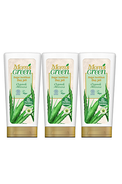 Mom's Green 3'lü Set Organik Sertifikalı Duş Jeli - Organik Aloeveralı 400 ml...