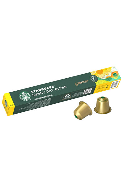 Starbucks Sunny Day Blend Ground Roasted Coffee Capsule By Nespresso With Int...