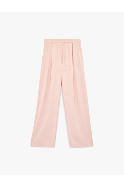 Koton Regular Fit Viscose Blend Belted Pleated Trousers