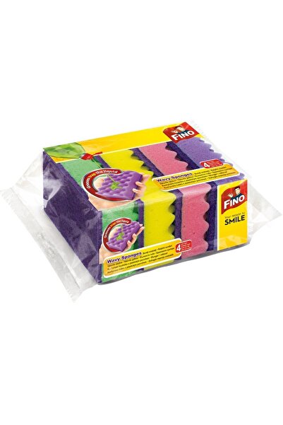 Fino Set of 7 x 4 Fino Kitchen Sponges, Wavy