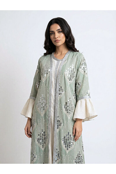 Rokon Dana Luxurious embroidered jalabiya with sequins