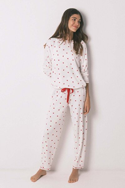 Women'secret Mickey Cherry print long pyjamas