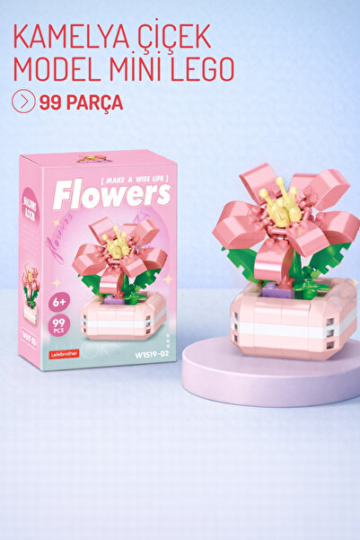 Nandy Home Kamelya Çiçek Model Karakter Figürü 3D Yapı Oyuncakları