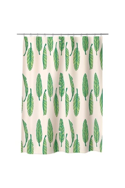 OEM Perdea de duș, perdea de cadă pentru baie Art Factory Palm Leaf