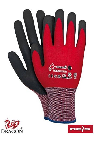 Raw-Pol Immersion protective gloves DURA2000C-DRAGON 10 Red