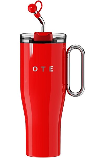 Genericc OTE 1.2L Tumbler with Handle and Straw Lid, Double Walled Vacuum Sta...