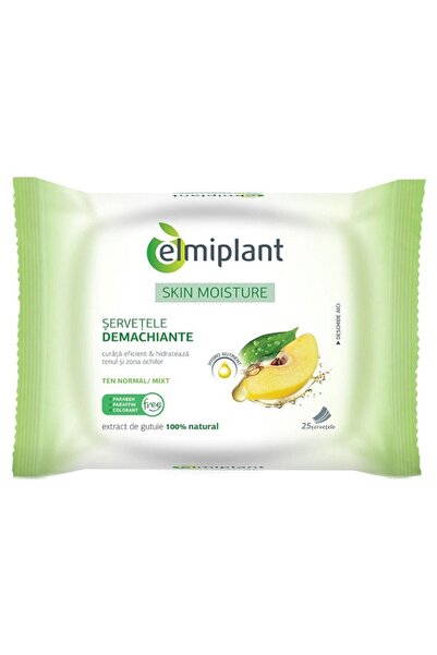 ELMIPLANT Set of 2 x Cleansing Wipes for Normal/Combination Skin, 25 Pieces