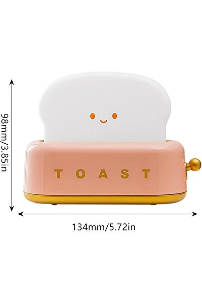 Generic USB Rechargeable Cute Toaster-Shaped LED Night Light