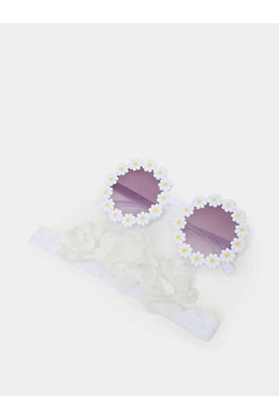 Styli Set of 2 - Floral Applique Headband and Sunglass