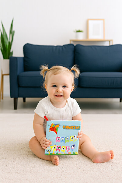 BebeMango Mirrored Rustle Fabric Baby Book – Colorful, Fun, and Safe Playmate!