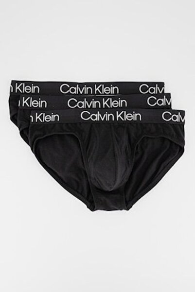 Calvin Klein , Set of briefs with logo waistband - 3 pairs, Black, S