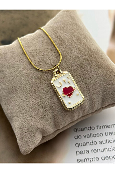 roshel قلادة نسائية من الفولاذ المقاوم للصدأ باللون الذهبي مع تفاصيل نجمة وقم...