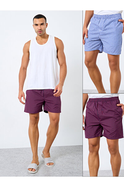 Styli Pack of 2 - Checked Assorted Woven Boxers