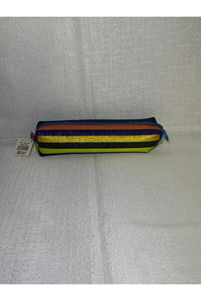 Funtasbig Colorful Glittery Striped Pencil Bag