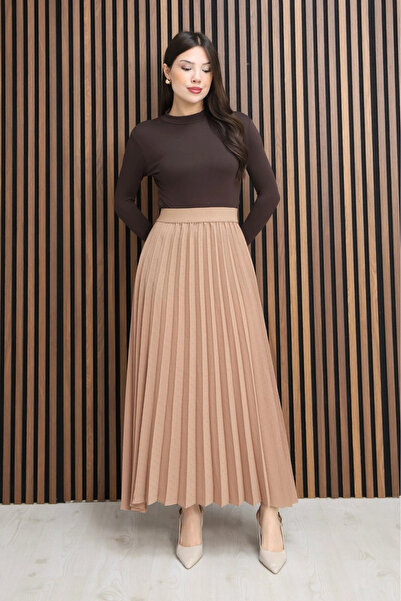 lodmela Fusta plisată cu talie elastică 6018E-Taba