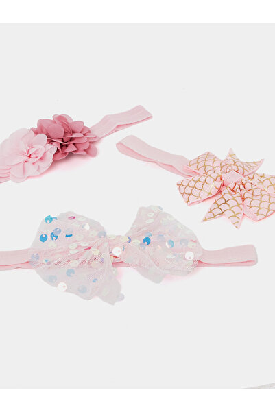 Styli Set of 3 - Floral Applique Embellished Bow Headband