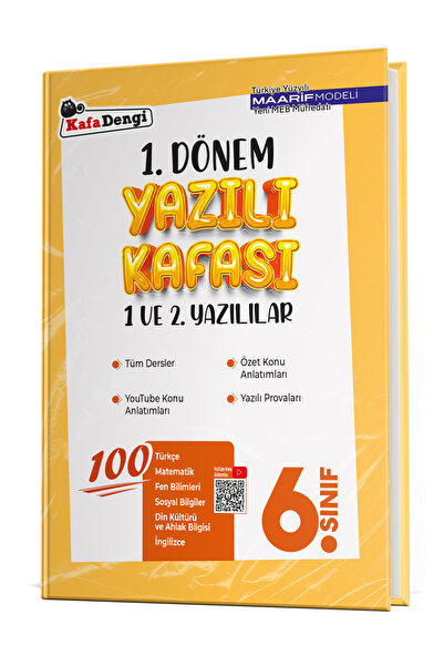 Kafa Dengi Yayınları 6. Sınıf 1. Dönem Yazılı Kafası