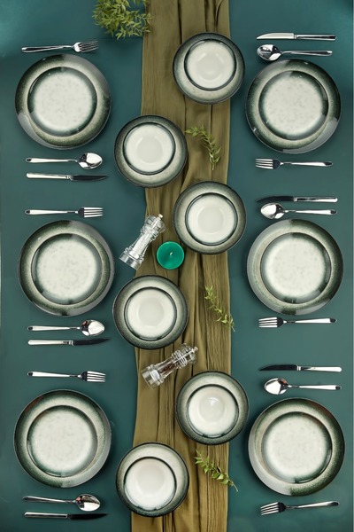 Cooker 24 Parça Porselen Yemek Takımı CKR4071