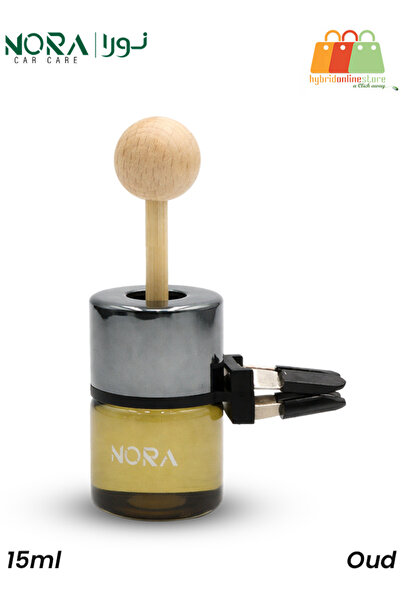 Nora Car Vent Air Freshener Oud 15ml Wood Diffuser with Secure Vent Clip for ...