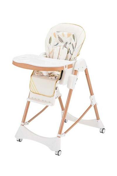 Arabest Height Adjustable Baby High Chair,With 4 Wheels ,Adjustable Backrest ...