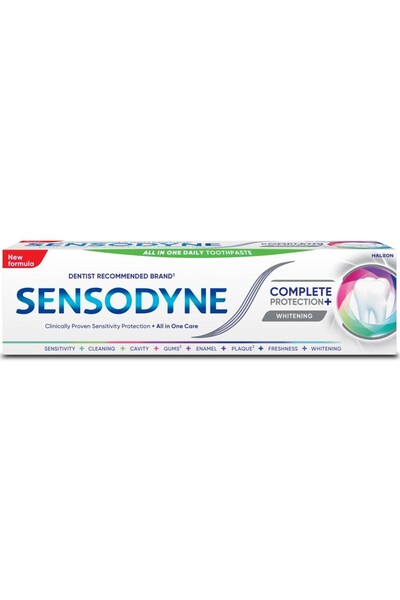 Sensodyne Set of 2 x Complete Protection Plus Whitening Toothpaste, 75 ml