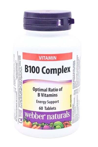 webber naturals B100 Complex 100Mg Tab 60Tablets