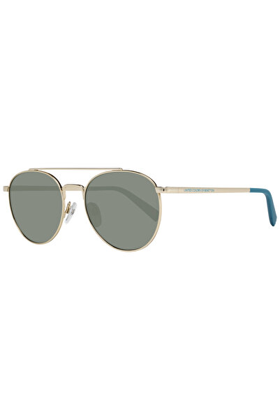 Benetton , United Colors of Benetton, Sunglasses, Metallic Gold Oval, Unisex