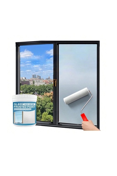 Generic Frosted glass coating for privacy protection - transparent opaque pai...