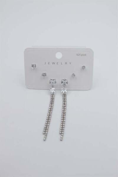 toyigoo Multiple Set Earrings - Silver