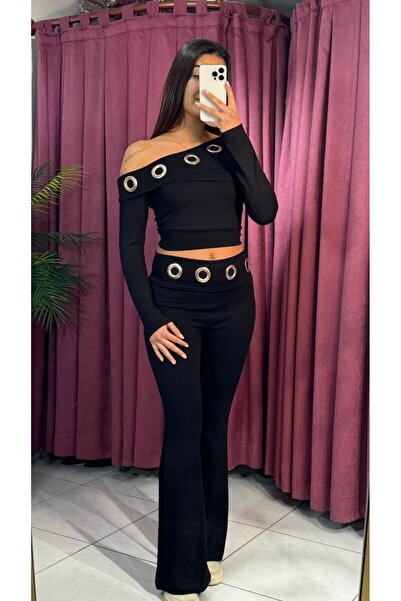 inci bayan giyim Scuba One Shoulder Set