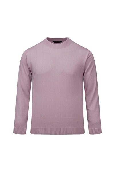 Hatemoğlu Pink Regular Fit Half Turtleneck Wool Sweater