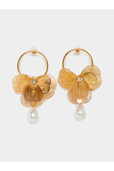 Styli Flower Trim Earrings