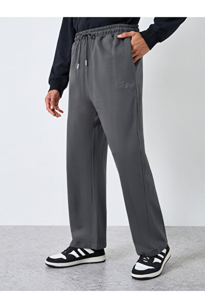 Styli Men Grey Terry Oversized Joggers