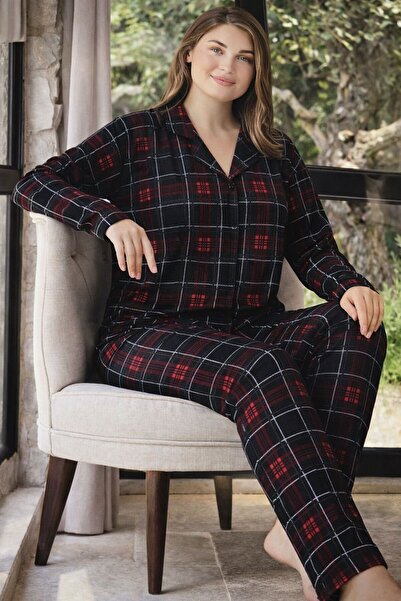 SCM LINGERIE طقم بيجامة نسائي من الجلد السويدي بأزرار