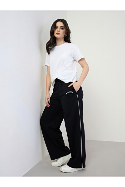 Styli Women Wide Leg Cotton Joggers