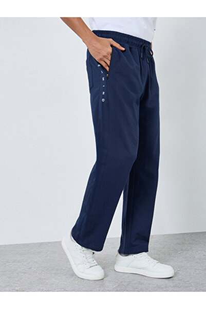 Styli Men Navy Blue Relaxed Fit Joggers