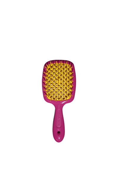 Janeke فرشاة شعر سوبر براش باللون الوردي والأصفر 86SP226 FY