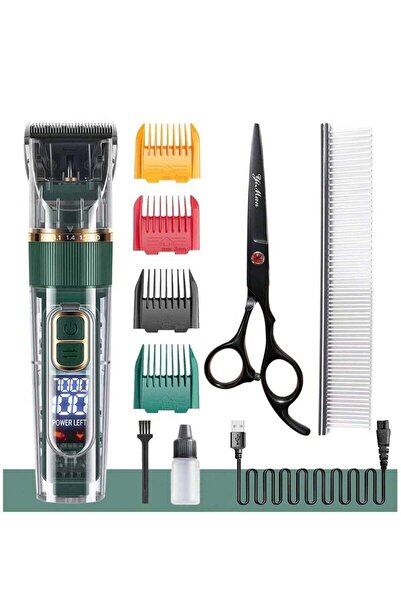 Arabest Dog Hair Trimmer Set with LED Display,Low Noise Heavy Duty Pet Hair R...