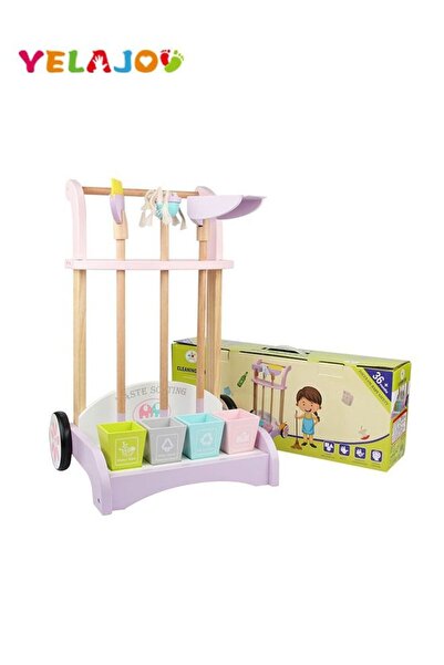 Arabest مجموعة ألعاب خشبية متعددة الوظائف للأطفال: ممسحة قمامة، فرز، كنس، وتنظيف