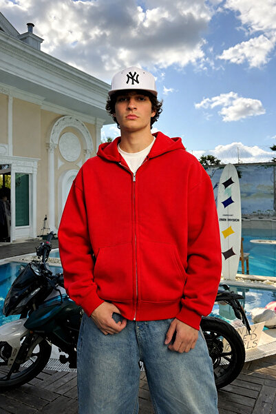 YAKAMEL Men's Zippered Loose Fit Thick Winter Wide Cardigan