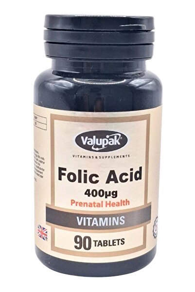 VALUPAK أقراص حمض الفوليك 400 ميكروغرام، 90 قرصًا