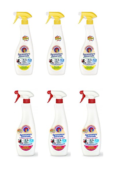Chanteclair Universal degreaser, Lemon 600ml x3 + Marseille 600ml x3