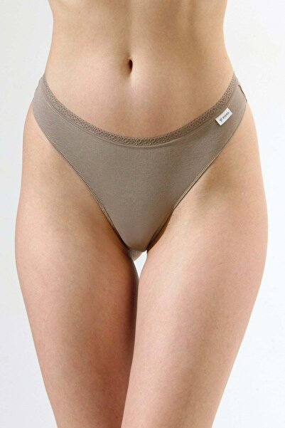 Piera Brown tight thong panties CECILIA S1791
