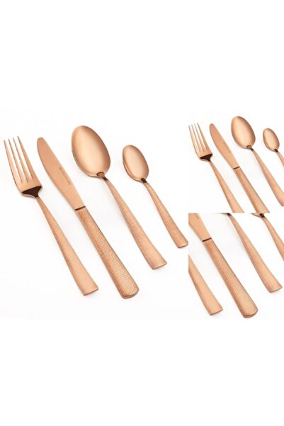 ANGMAD Luxury Collection 24-piece Cutlery Set, Premium Stainless Steel, Rose ...