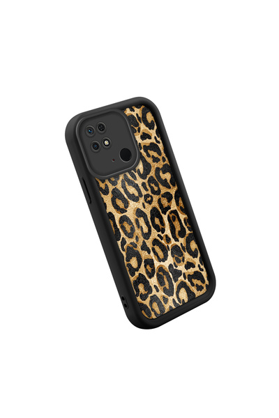 CASEVIBE Redmi 10C Uyumlu Şık Yüksek Kaliteli Leopar Desenli Telefon Kılıfı
